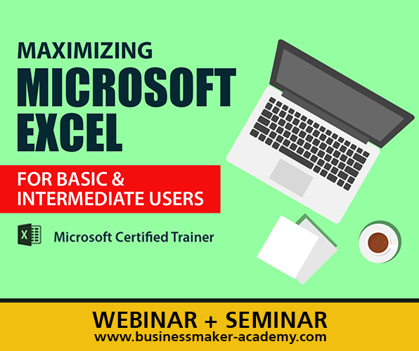 Microsoft Excel for Basic and Intermediate Users - Course by Businessmaker Academy