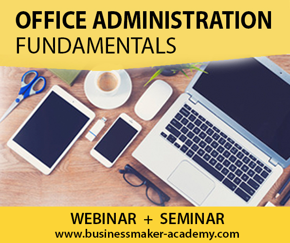 Fundamentals of Office Administration Training Program Bundle by Business Maker Academy, Inc.