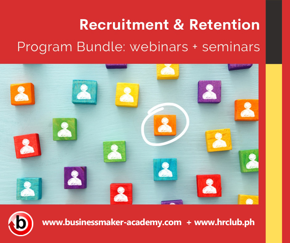 Recruitment and Retention Training Webinar and Seminar Training Program Bundle by Businessmaker Academy Philippines