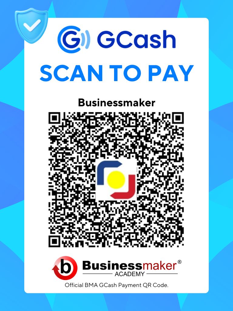 Official GCash Payment QR Code for Businessmaker Academy, Inc. Beware of fake QR codes; always verify the merchant name is Businessmaker before sending payment.