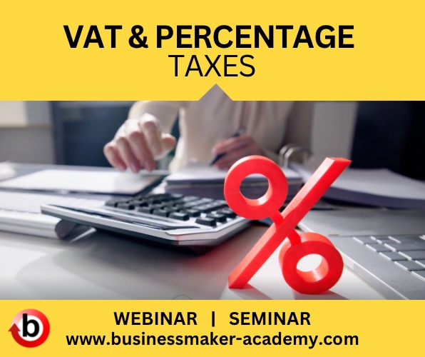 VAT & Percentage Taxes Training Program by Business Maker Academy & HR Club Philippines